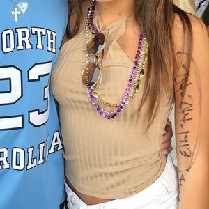 halter crop top (worn once)